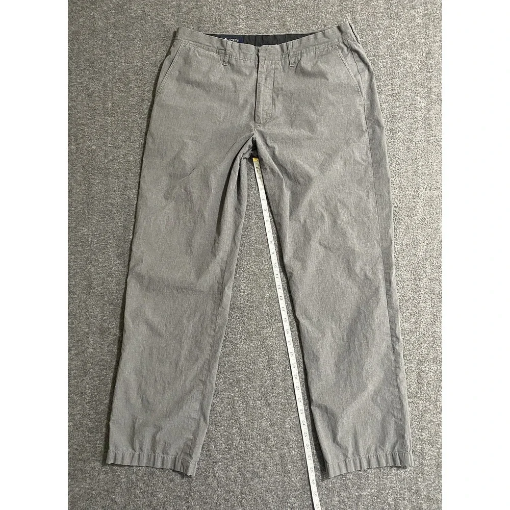 J Crew Bedford Pants Mens Gray Straight Leg Business Casual Workwear 33x32